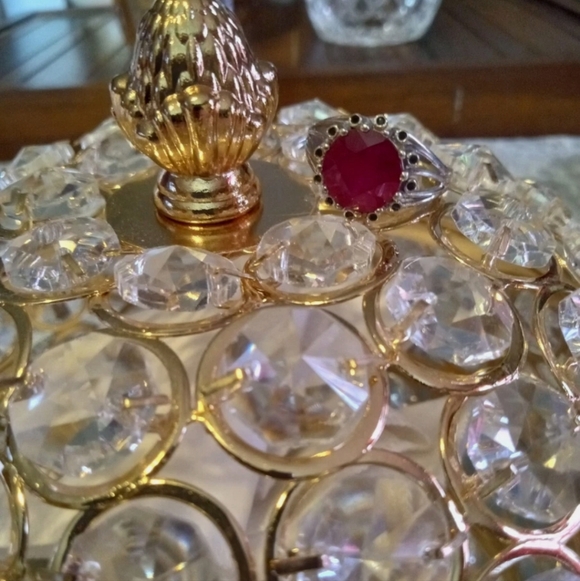 RED RUBY RING WITH BLACK SPINEL 5.115 CARATS - Picture 8 of 10